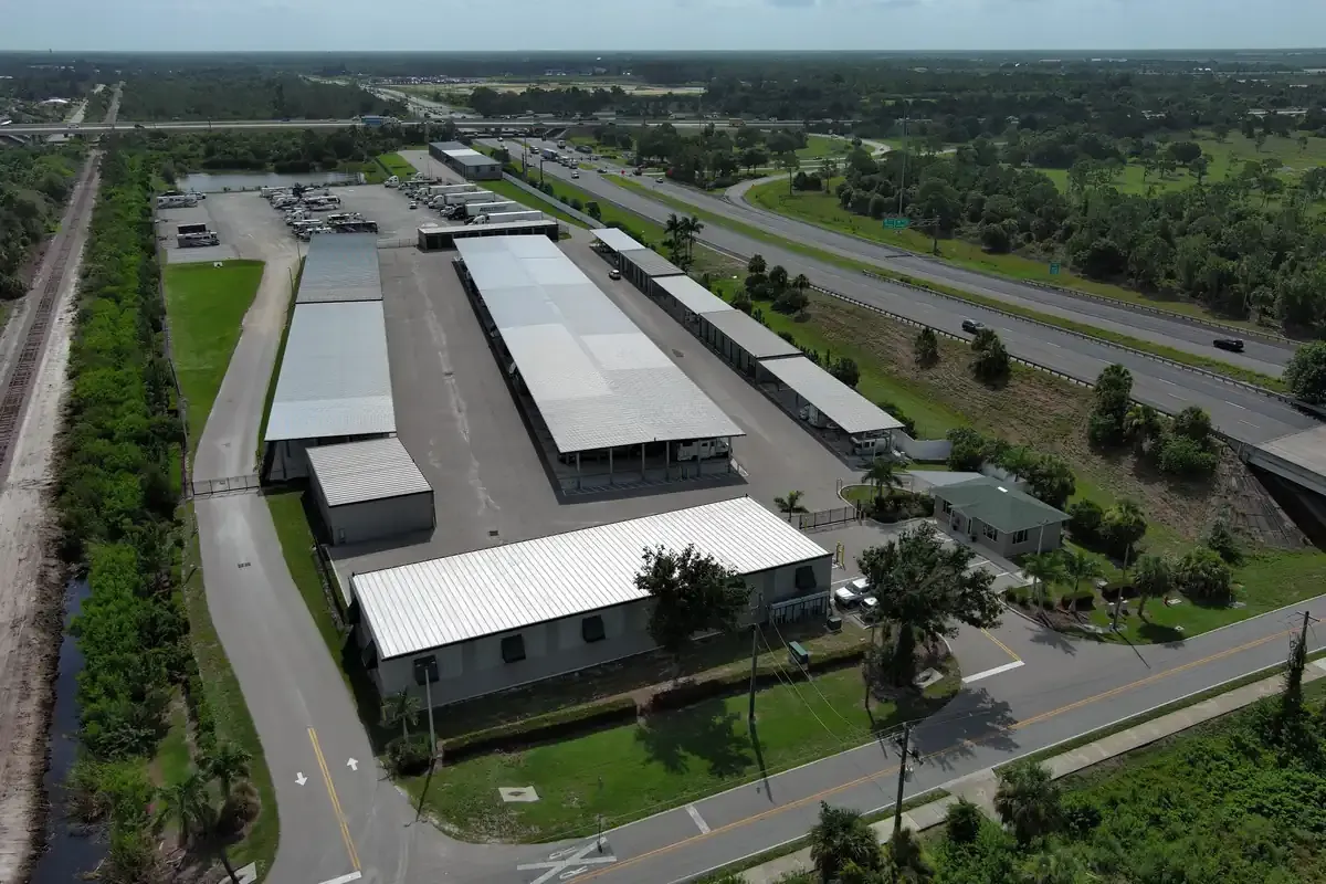 Drone photo of facility